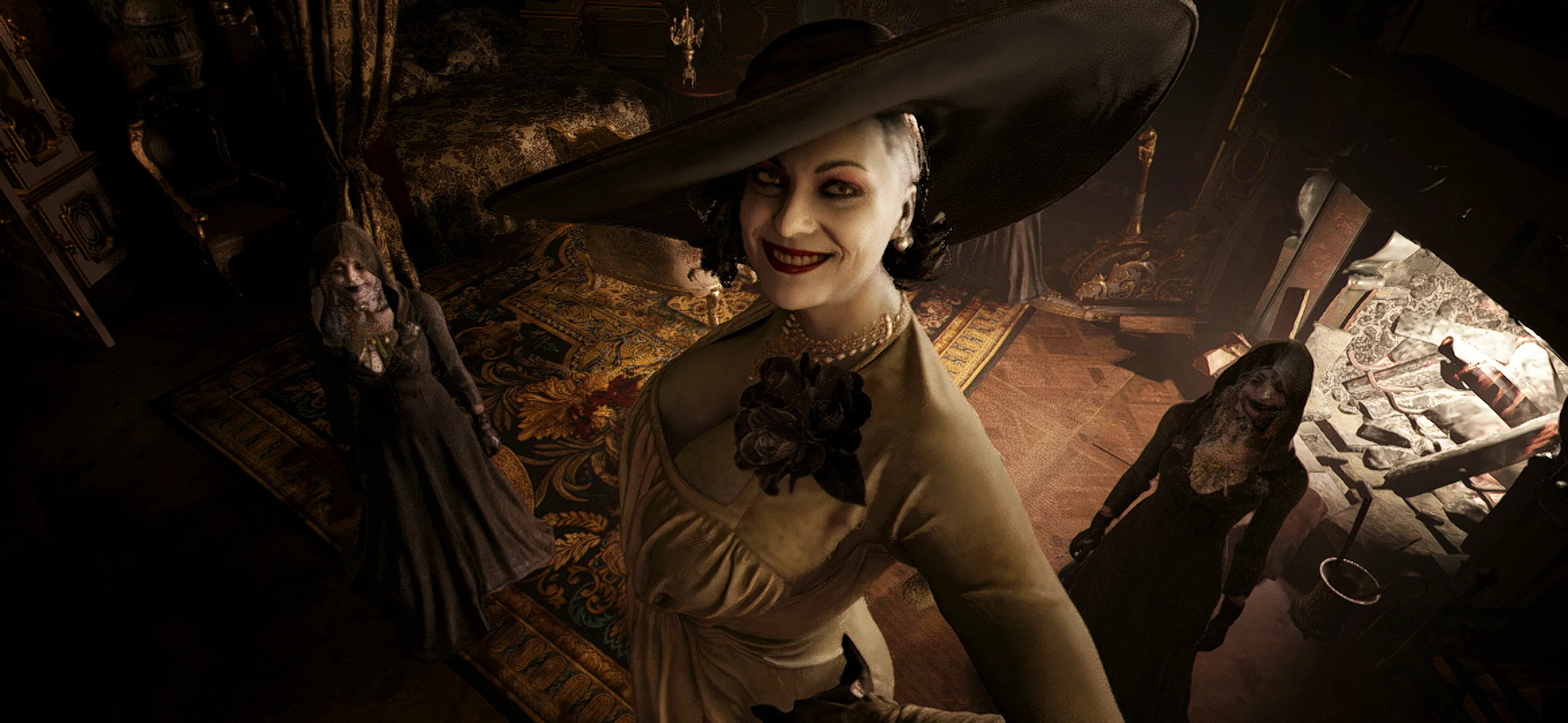 Resident Evil Village Brings Survival Horror to iPhone 15 Pro and iPad – Play Anywhere Now! Alcina Dimitrescu looking at at Resident Evil Village