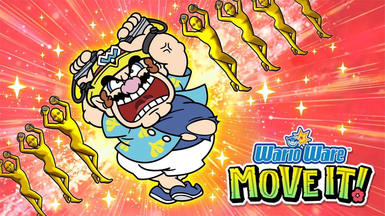 WarioWare: Move It! Trailer Reveals Over 200 Microgames and Wild Motion Controls WarioWare Movie It Nintendo Switch Cover