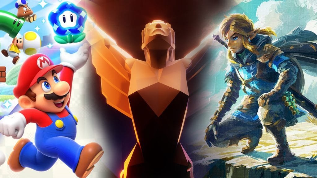The Legend of Zelda Tears of the Kingdom and Super Mario Bros Wonder nominated for Game of the Year 2023