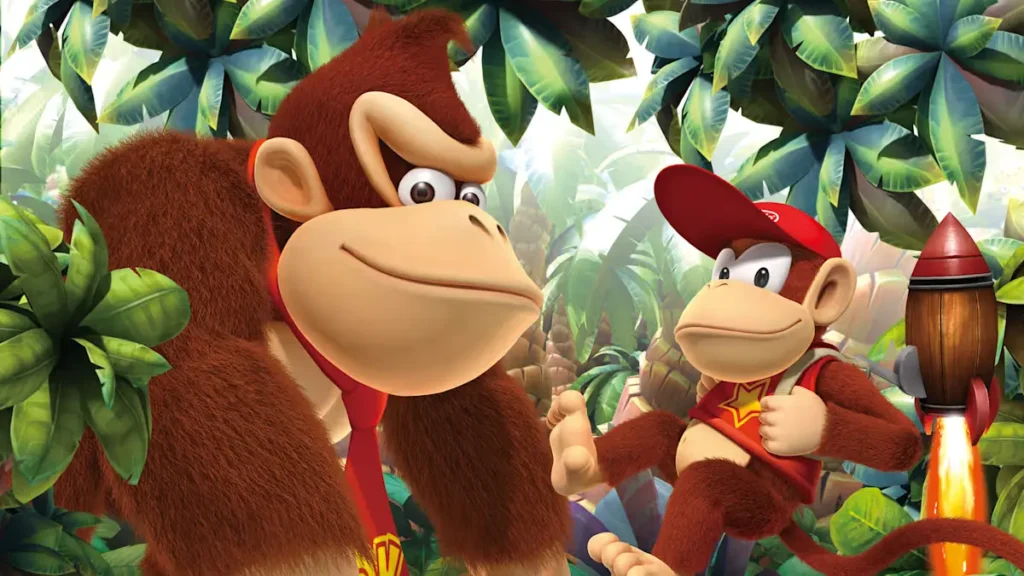 Donkey Kong and Diddy Kong from Donkey Kong Country Returns HD