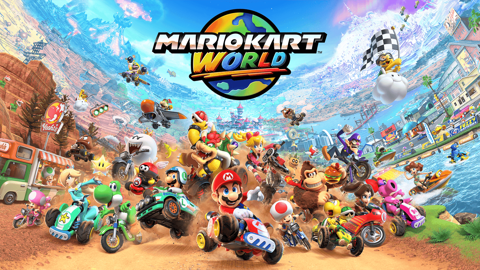 Mario Kart World Unveiled for Nintendo Switch 2 – Open World, 24-Player Races, and More Launch June 5
